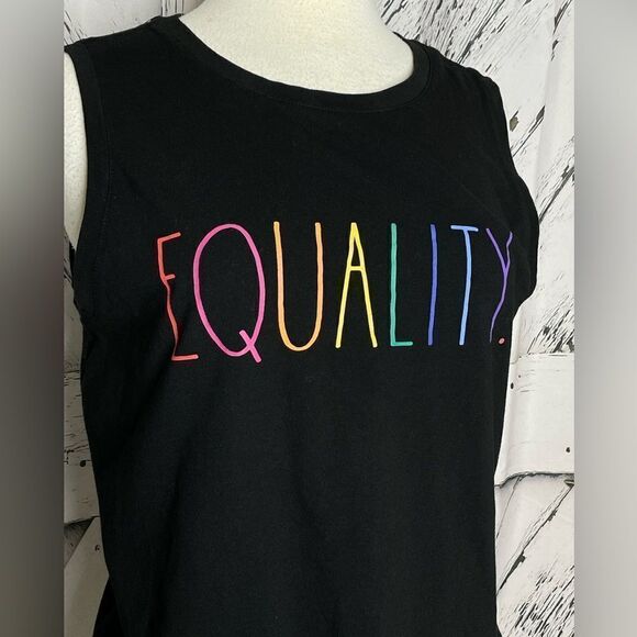 PRIDE MONTH RAE DUNN EQUALITY Sleeveless Top Size M - Picture 3 of 7